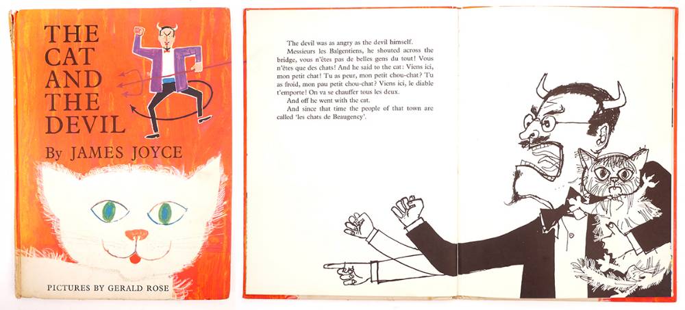James Joyce's The Cat and The Devil book cover illustrated by Gerald Rose